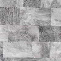 Пленка ПВХ Haogenplast StoneTile Grey 1,65х25м (41,25м²) серая плитка - wod-mir.ru 