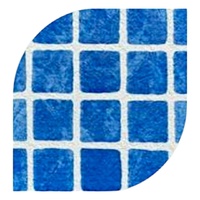 Пленка ПВХ Cefil Mediterraneo, ширина 1,65м, противоскользящая (мозаика синяя) - wod-mir.ru 