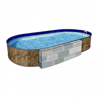 Бассейн Лагуна 5х3х1,25м овальный, природный камень - wod-mir.ru 