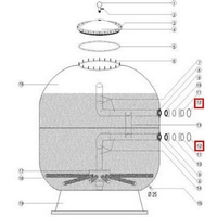 Свободный фланец фильтра Aquaviva 1400мм  - wod-mir.ru 