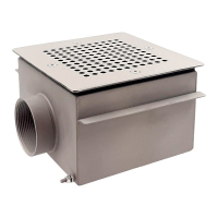  Донный слив Xenozone СД.50.2/1, 150х150х100мм, AISI-316 (под пленку) - wod-mir.ru 