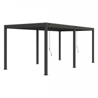 Пергола Aquaviva Модерн 6х3м, Антрацит (руч. упр. ламелями, отдельностоящая) - wod-mir.ru 