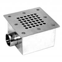 Донный слив 165х165, AISI-316, Акватехника АТ 04.06М (универсальный) - wod-mir.ru 