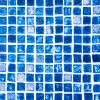 Пленка ПВХ Haogenplast Snapir NG Blue 1,65х25м (синяя мозаика) - wod-mir.ru 