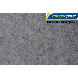 Пленка ПВХ Haogenplast StoneFlex Concrete-3D, ширина 1,65м (серый) - wod-mir.ru - Екатеринбург 