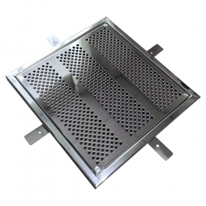 Решетка донного слива RunwillPools Р4-16L, 400х400мм, AISI-316 (под плитку) - wod-mir.ru 