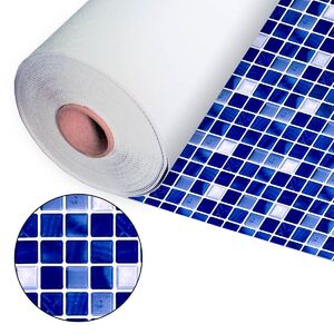 Пленка ПВХ Aquaviva Gemstone, 2,05x25,2м (51,66м²), синяя мозаика - wod-mir.ru 