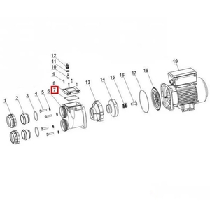 Уплотнительное кольцо крышки насоса Aquaviva XDA - wod-mir.ru 