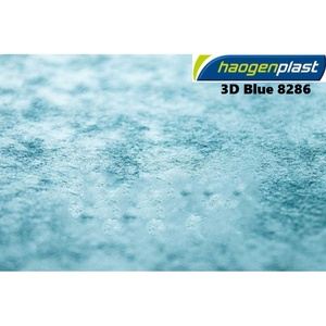 Пленка ПВХ Haogenplast 3D Blue, ширина 1,65м (голубой) - wod-mir.ru - Екатеринбург 