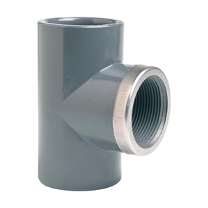 Тройник ПВХ 90° Effast, d40x1 1/4" c металлическим кольцом (RGRTIR040E) - wod-mir.ru 