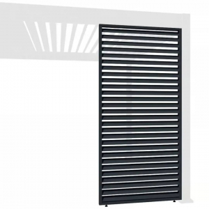 Горизонтальная боковая панель 1,3м, Антрацит - wod-mir.ru 