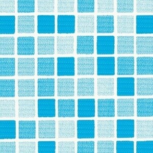 Плёнка ПВХ Delifol NGD Mosaic Blue, 2х25м (50м²), голубая мозаика - wod-mir.ru 