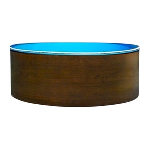 Бассейн Лагуна 5,5х1,25м круглый, тёмное дерево - wod-mir.ru 