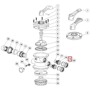 Муфта адаптер вентиля Aquaviva MPV-01 (1171153) - wod-mir.ru 