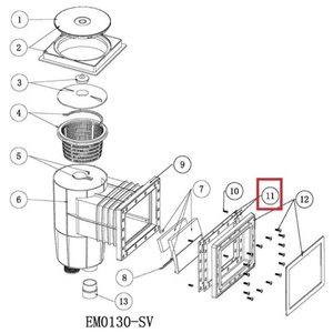 Прокладка фланца скиммера Aquaviva EM0130 Standart (2021105) - wod-mir.ru 