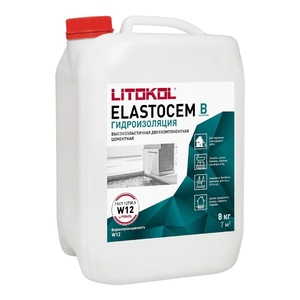 Гидроизоляция Litokol Elastocem, компонент B (жидкий), 8л - wod-mir.ru 