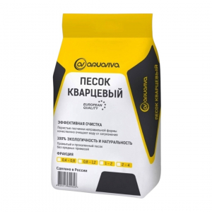  Кварцевый песок Aquaviva фракция 0,8-2,0мм (25кг) - wod-mir.ru 