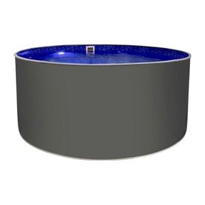 Бассейн Лагуна Гигабасс 4,0х1,5м круглый, платина - wod-mir.ru 