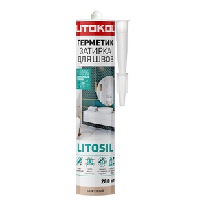 Герметик силиконовый Litokol Litosil, бежевый (280мл) - wod-mir.ru 