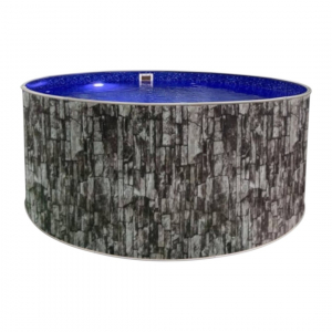 Бассейн Лагуна 6х1,25м круглый, природный камень - wod-mir.ru 