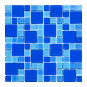 Мозаика стеклянная Aquaviva Cristall Dark Blue DCM305 - wod-mir.ru 