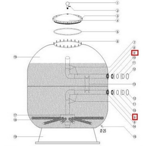 Муфта-фланец крепления для фильтра Aquaviva Female 1400мм - wod-mir.ru 
