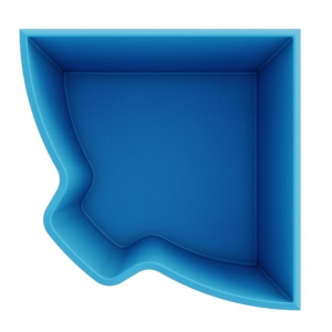 Композитный бассейн Купель угловая PREMIUM - wod-mir.ru 