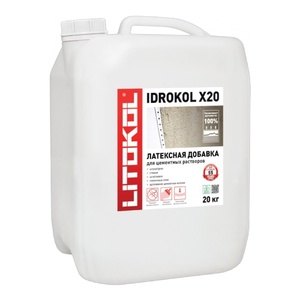 Латексная добавка Litokol Idrokol X20 (20л) - wod-mir.ru 