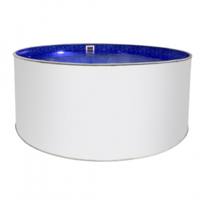 Бассейн Лагуна 3,5х1,25м круглый, сигнальный белый - wod-mir.ru 