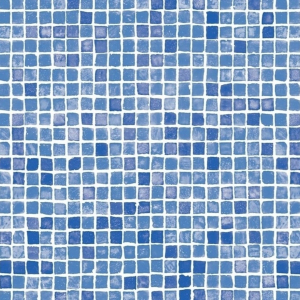 Пленка ПВХ CGT Alkor Aquadecor Mosaic Pattern 1,65х25м (41,25м²) голубая мозаика - wod-mir.ru 