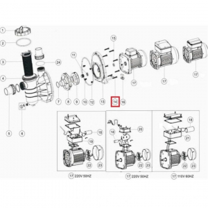 Комплект болтов для корпуса насоса Aquaviva SS, M6х30 (3011035) - wod-mir.ru 
