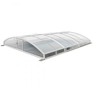 Павильон 12,72х4,5х0,80м, 6 секций, Seccon AVRORA L (монолитный поликарбонат) - wod-mir.ru 