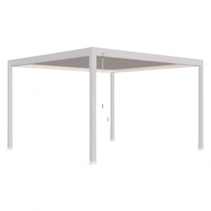 Пергола Aquaviva Модерн 4х3м, Белая (руч. упр. ламелями, отдельностоящая) - wod-mir.ru 