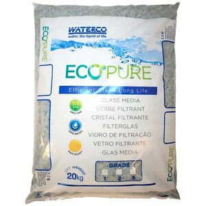 Стеклянный песок Waterco EcoPure, фракция 0,5-1,0мм (мешок 20кг) - wod-mir.ru 