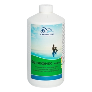 Chemoform Флокфикс жидкое средство для удаления взвешенных частиц в воде, 1л - wod-mir.ru 