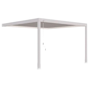 Пергола металлическая Aquaviva Авангард Макс, 6х4м, Белая (монтаж к стене) - wod-mir.ru 