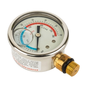 Манометр Aquaviva стальной, боковое подключение (06011032) - wod-mir.ru 