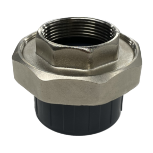 Муфта разборная переходная ПВХ/латунь ВР d50x1-1/2" AQUAVIVA - wod-mir.ru 