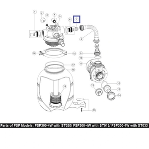 Втулка для шланга ф/у Aquaviva FSP (2011026) - wod-mir.ru 