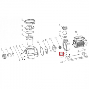 Болт крепления насоса к подставке Aquaviva VWS/STP 150-300 - wod-mir.ru 