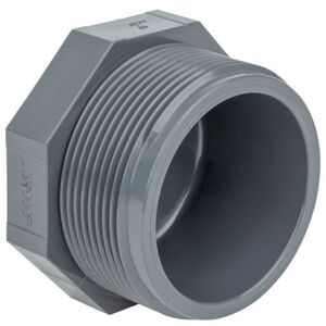 Заглушка ПВХ Effast RERTAE050F с наружной резьбой d1-1/2" - wod-mir.ru 