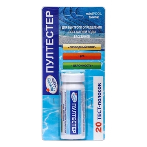  Маркопул Кемиклс Пултестер pH/Cl/Щелочность, 20 полосок - wod-mir.ru 